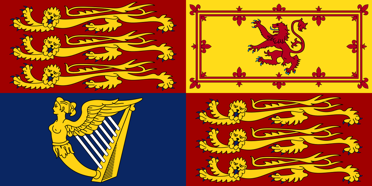 The Royal Standard (used outside of Scotland)