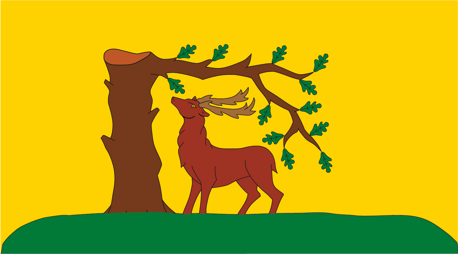 Buckinghamshire County Flag of England 5' x 3' 