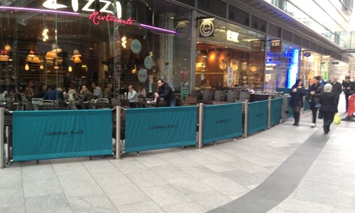 Double Side Café Barrier Banner