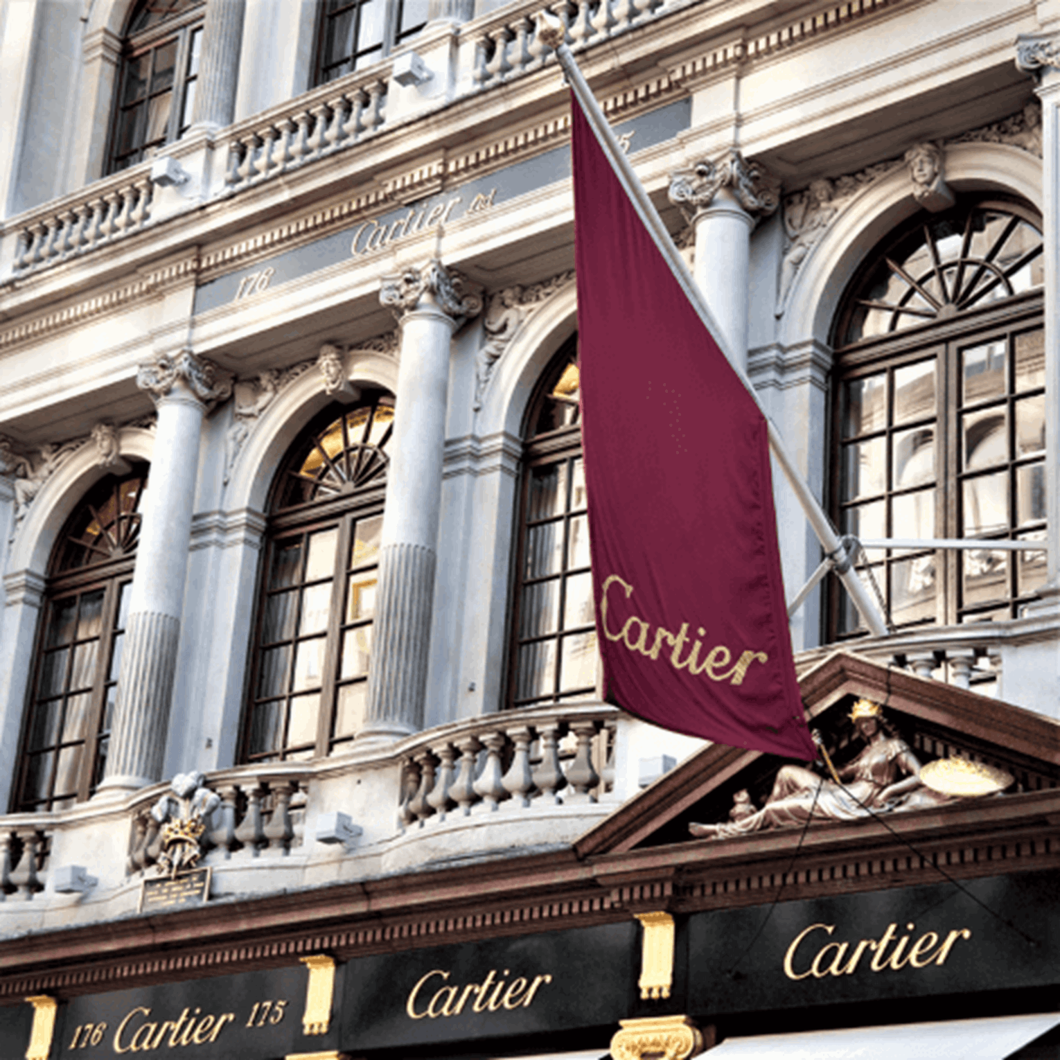 custom flag - cartier