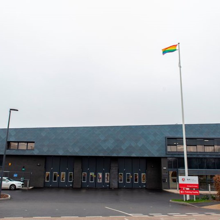 Kent Fire and Rescue Flagpole