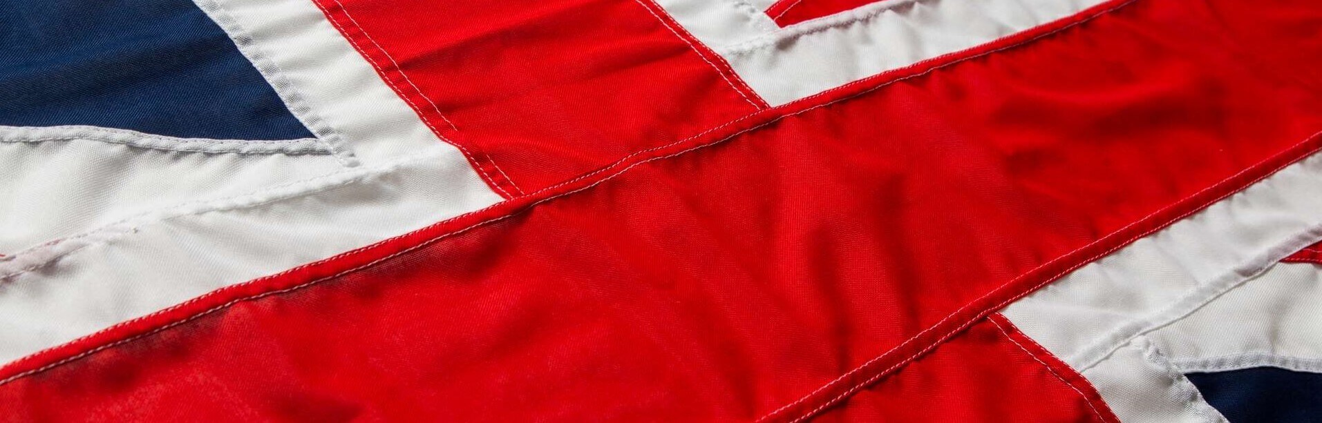 Hand Sewn Union Flag Close Up