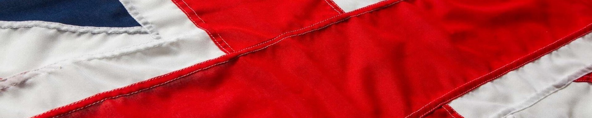 Hand Sewn Union Flag Close Up