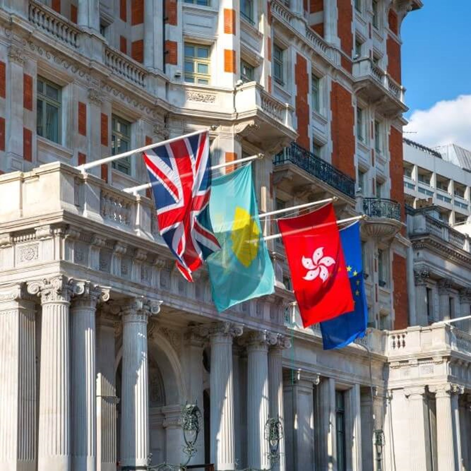 National and bespoke flags - Mandarin Hotel