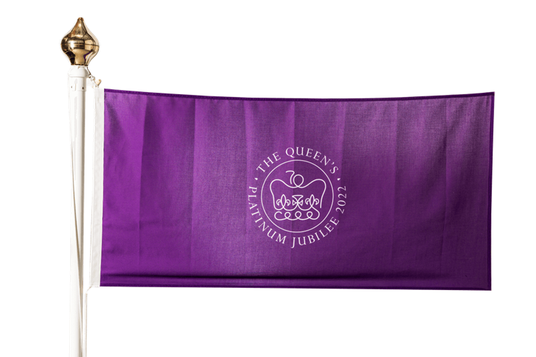 Purple Queens Platinum Jubilee Flag