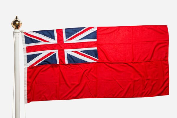 Cinque Ports Flag With Rope and Toggle Various Sizes 