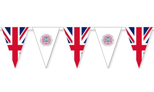 Coronation Bunting Featuring the office emblem