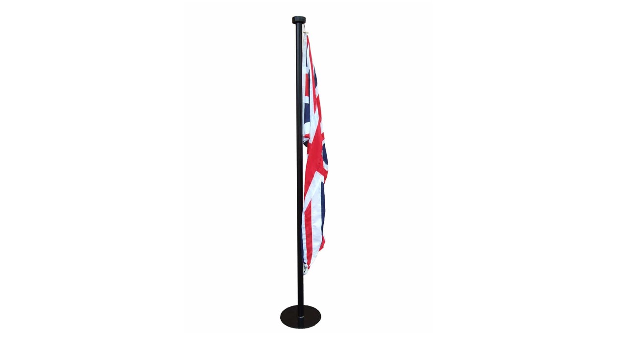 Indoor Flagpole with Union Jack Flag