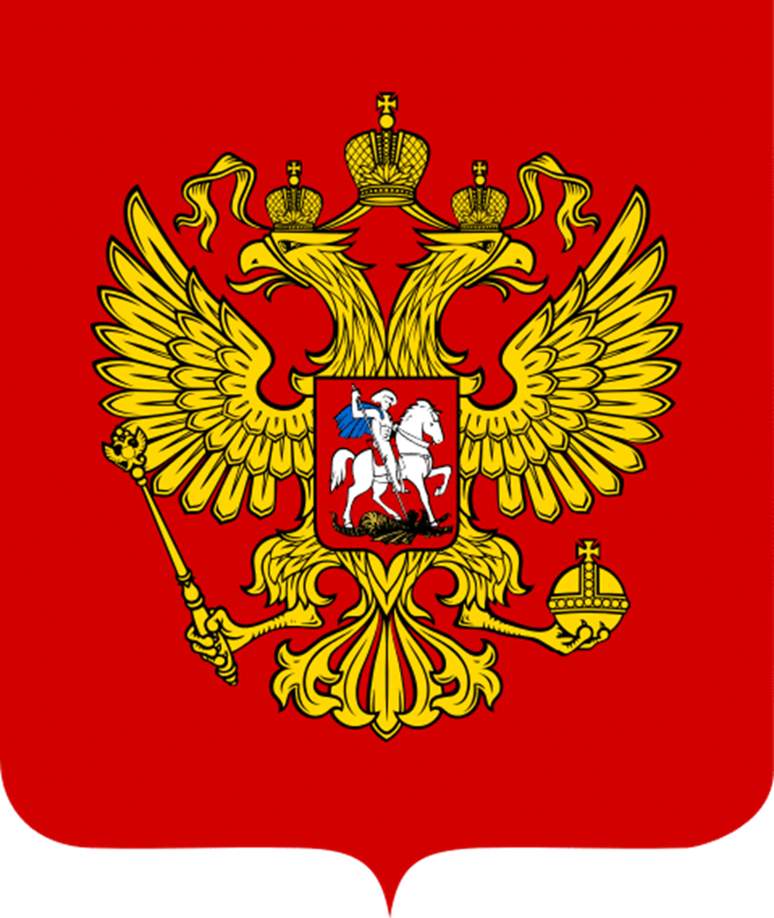 What is the population of Russia and what does the flag symbolise