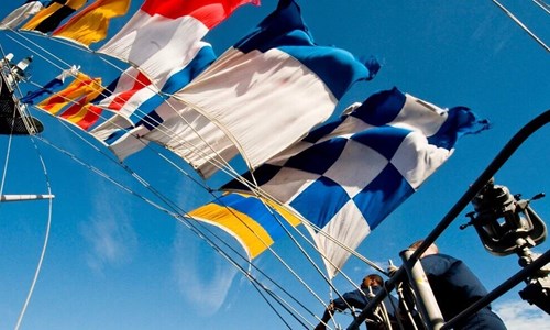 Maritime Signal Flags At Sea Flag