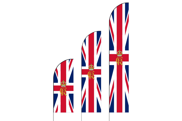 Royal Coronation Cypher Union Feather Flags