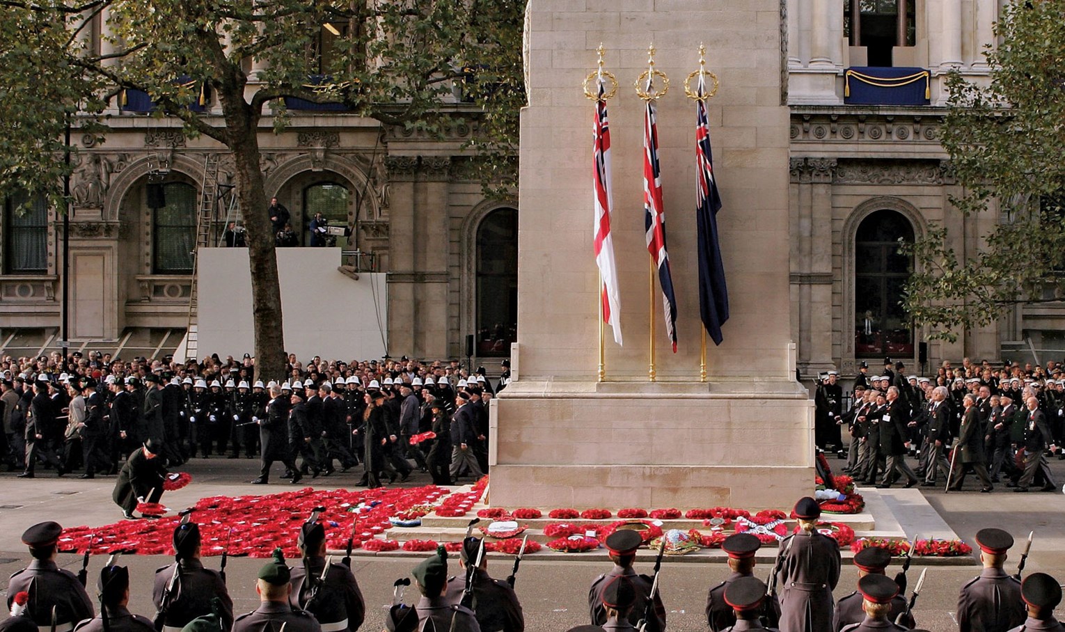 Remembrance Service, Cenotaph, Poppy, Wreath, Flag, Ceremony